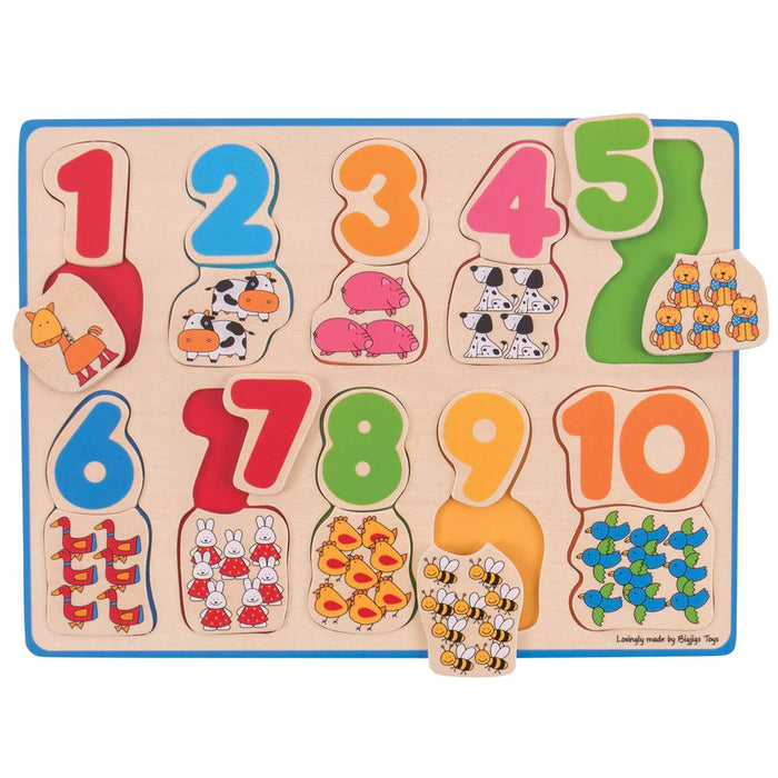 Bigjigs Number And Colour Matching Puzzle