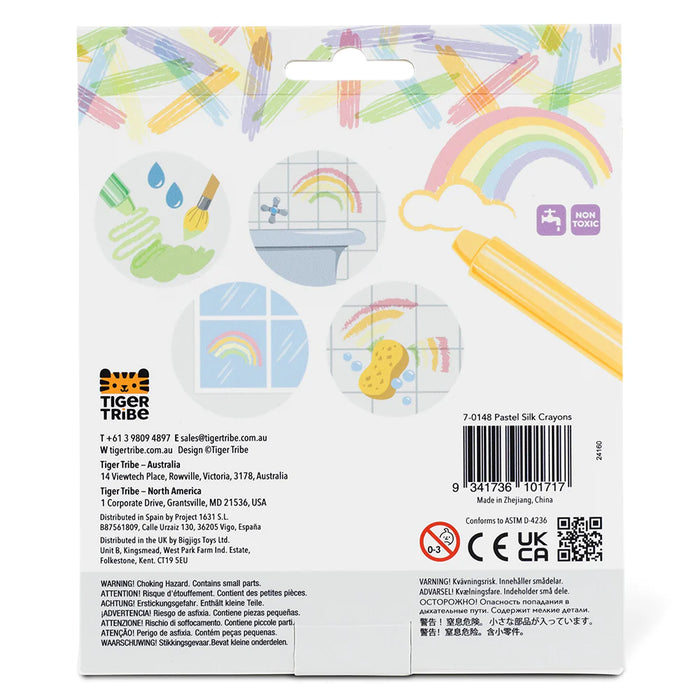 Bigjigs Pastel Silk Crayons