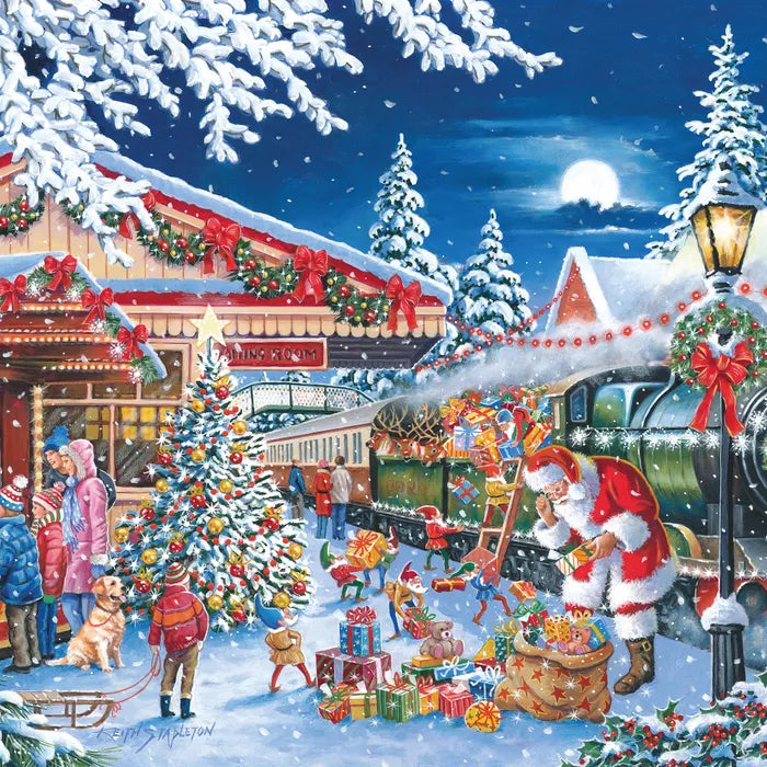 Bigjigs Santa's Express Puzzle Tube 150 Piece
