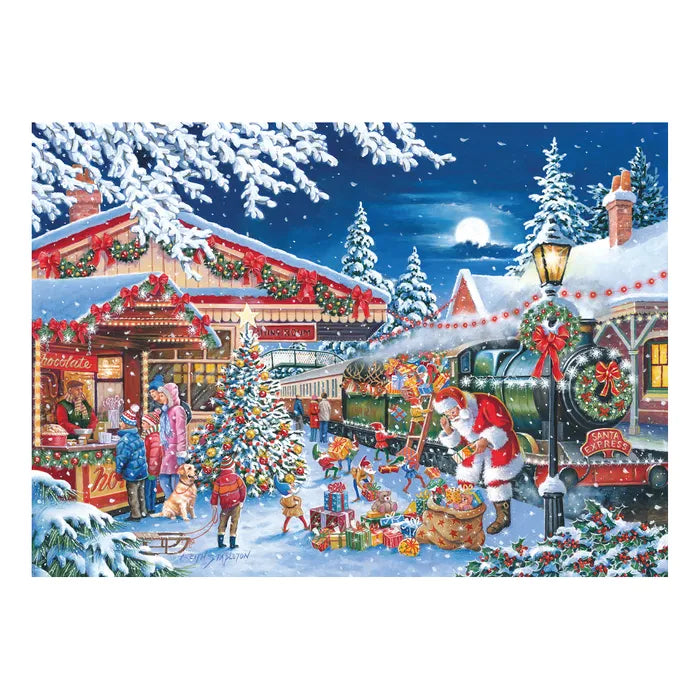 Bigjigs Santa's Express Puzzle Tube 150 Piece