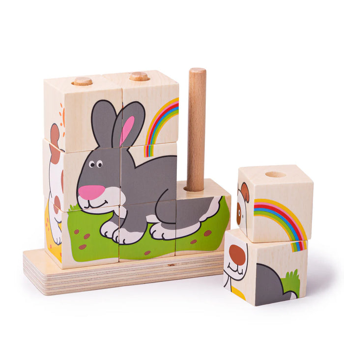 Bigjigs Stacking Blocks Pets