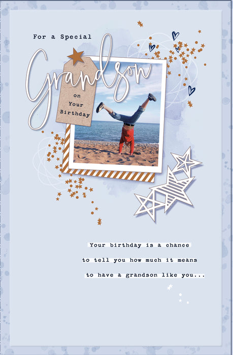 UKG For A Special Grandson On Your Birthday Card
