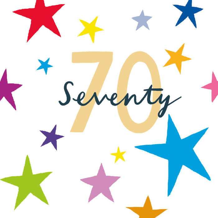 UKG Seventy 70 Birthday Card