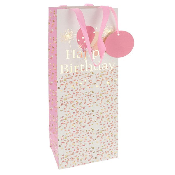 Rush Blossom Happy Birthday Bottle Bag