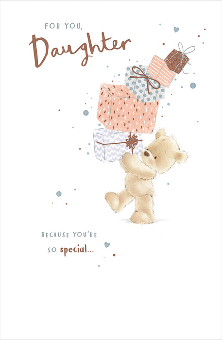 UKG For You daughter Because You're So Special Birthday Card