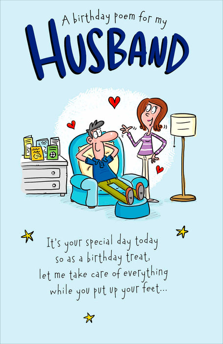 UKG A Birthday Poem For My Husband Card