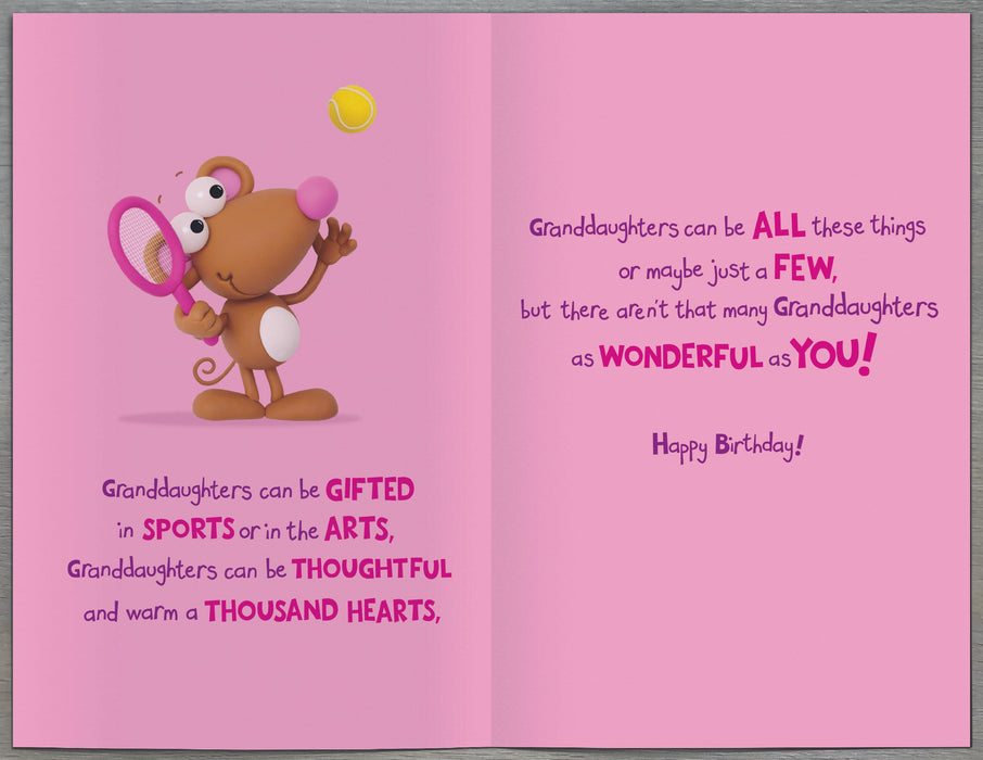 UKG For A Lovely Granddaughter Birthday Card