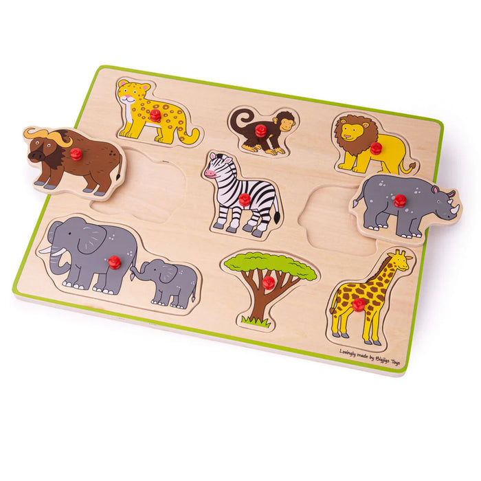 BigJigs Lift Out Puzzle - Safari