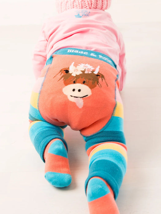 Blade & Rose Bonnie Highland Cow Leggings