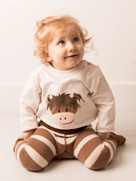 Blade & Rose Neutral Highland Cow Top