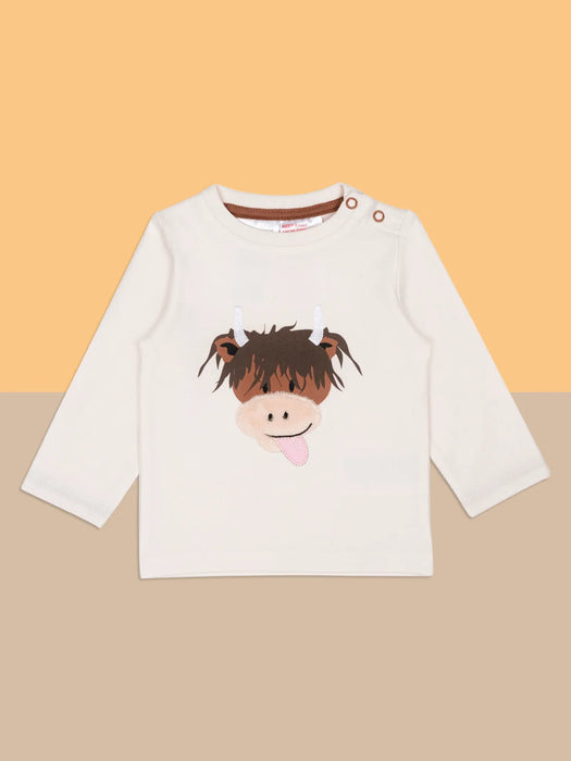 Blade & Rose Neutral Highland Cow Top