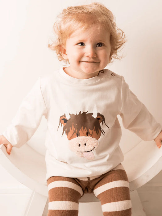Blade & Rose Neutral Highland Cow Top