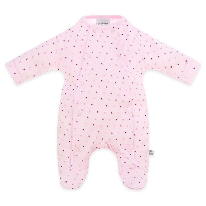 Kite Pink Star Print Cotton Sleepsuit