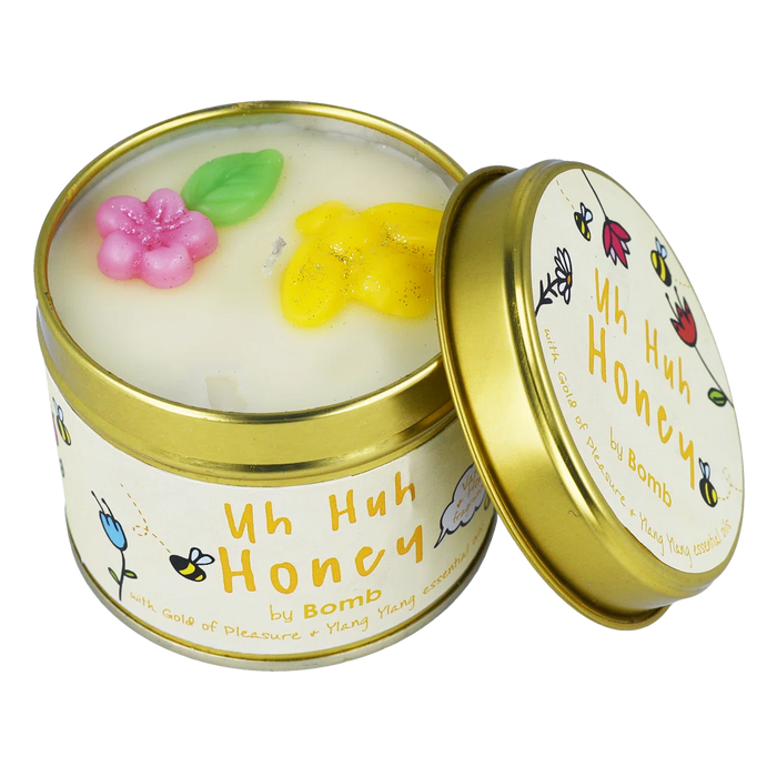 Bomb Cosmetics Uh Huh Honey Tin Candle