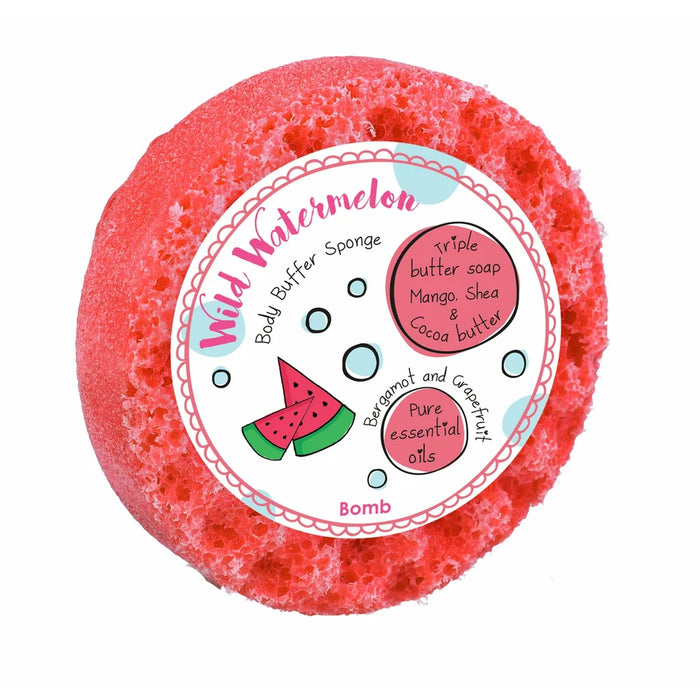 Bomb Cosmetics Wild Watermelon Body Buffer Soap Sponge