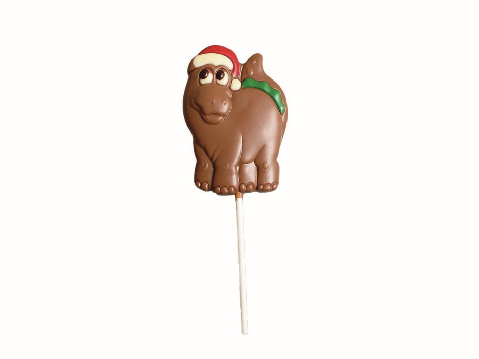 Belgian Chocolate Christmas Dino Lolly