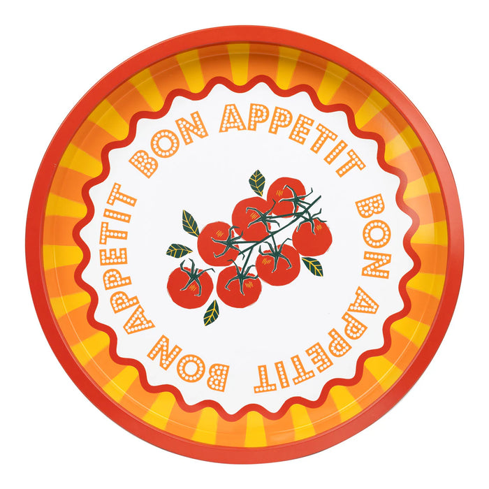 Talking Tables Tomato Tin Tray - 31cm