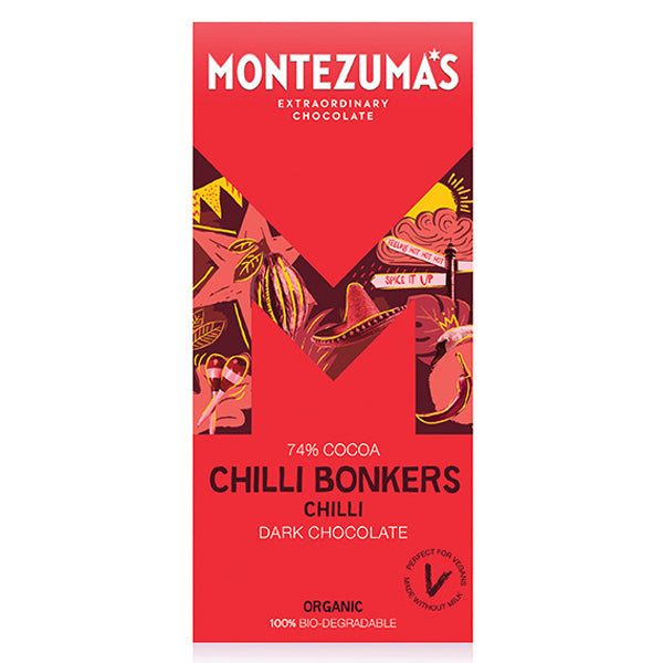 Montezuma*s Chilli Bonkers Dark Chocolate Bar