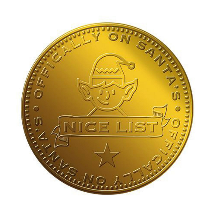 Bon Bon's Nice List Elf Milk Chocolate Coin