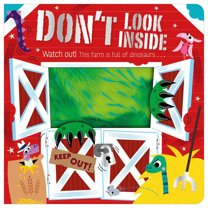 Boxer Don't Look Inside This Farm is Full of Dinosaurs Book