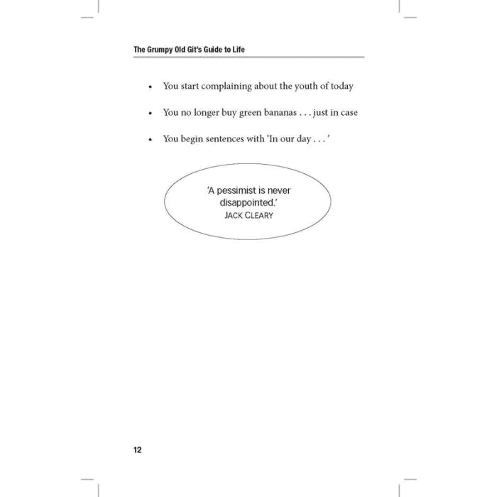 The Grumpy Old Gits Guide To Life Book
