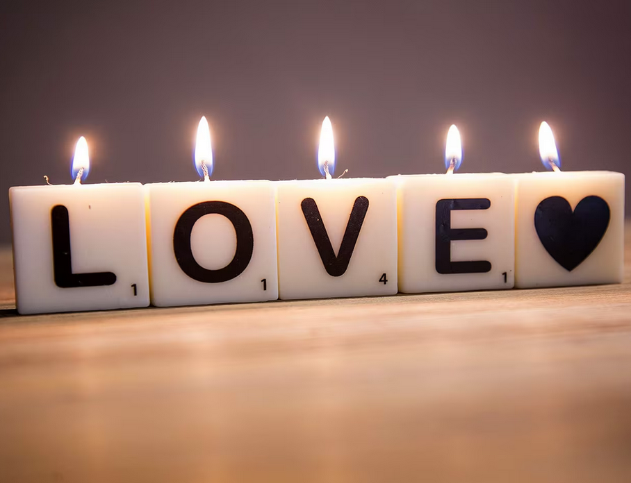 "J" Letter Candle