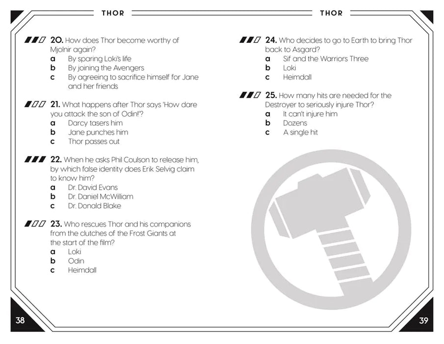 Boxer The Ultimate Marvel Studios Quiz Book