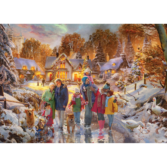 Gibsons Boxing Day Stroll 500 Piece Jigsaw Puzzle