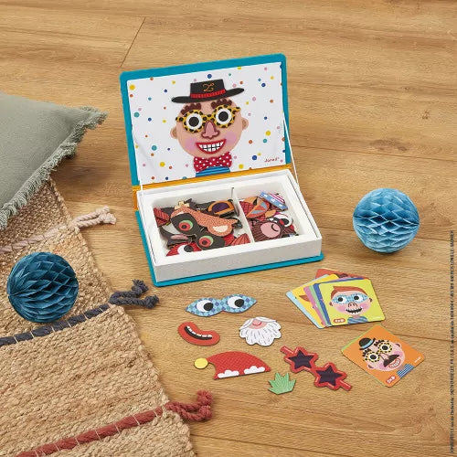 Janod Magneti'Book Boy's Crazy Faces Game