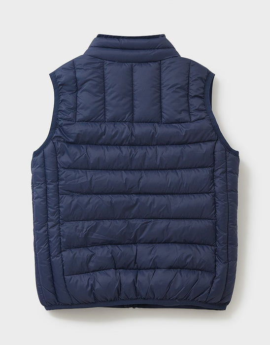 Crew Clothing Boys Lightweight Padded Gilet Dark Iris