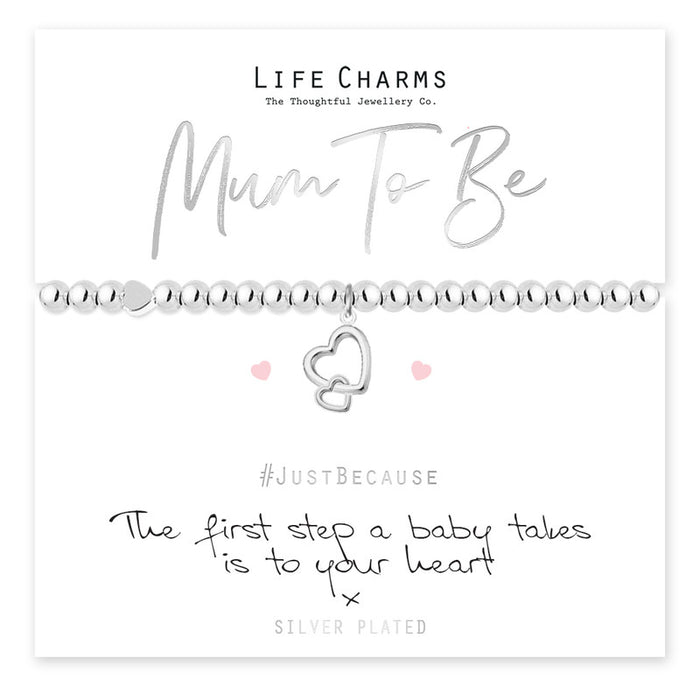 Life Charms Mum To Be Silver Bracelet