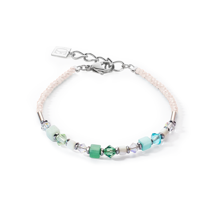 Coeur De Lion Princess Shape Mix Mint Green Bracelet