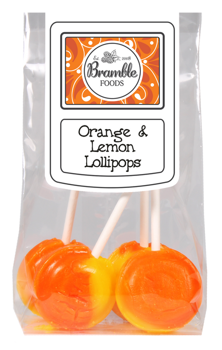 Orange & Lemon Favoured Lollipops