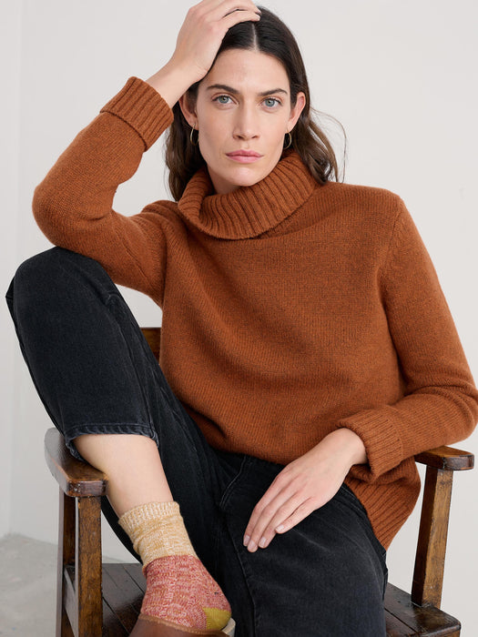 Seasalt Women's Braque Lambswool Jumper In Rusted