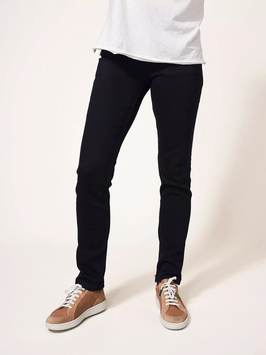 White Stuff Women's Brooke Straight Jeans Black Denim