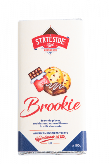 Stateside Brookie Brownie And Cookie Milk Chocolate Bar
