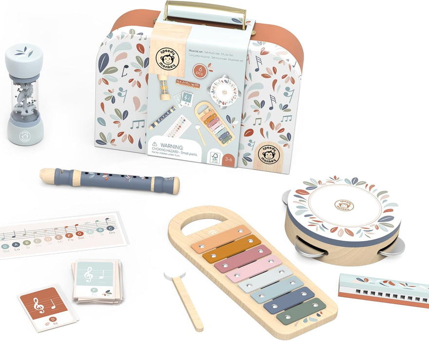 BTL Speedy Monkey Wooden Musical Set