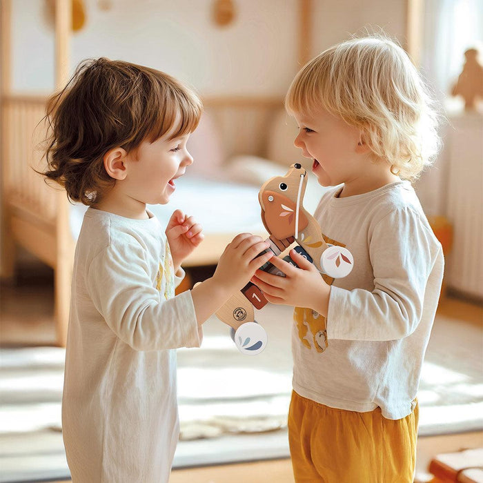 BTL Speedy Monkey Little Big Friends Puppy Pull Along Animal Toy