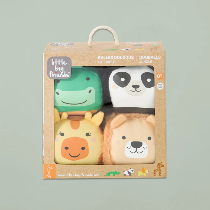 BTL Speedy Monkey Little Big Friends Set Of 4 Jungle Roly Poly Balls