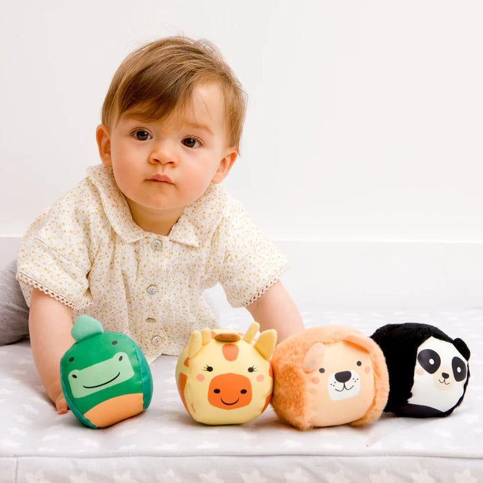 BTL Speedy Monkey Little Big Friends Set Of 4 Jungle Roly Poly Balls