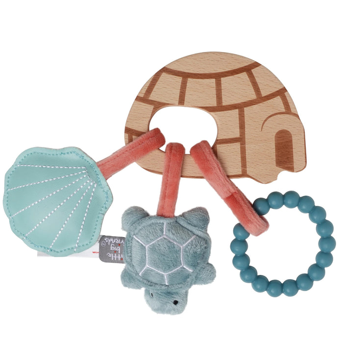 BTL Speedy Monkey Little Big Friends Wooden Ocean Rattle