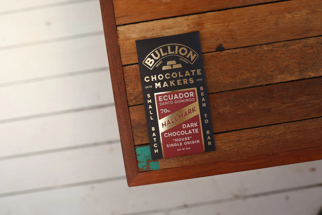 Bullion Chocolate Makers Hallmark Dark Chocolate Bar 63g