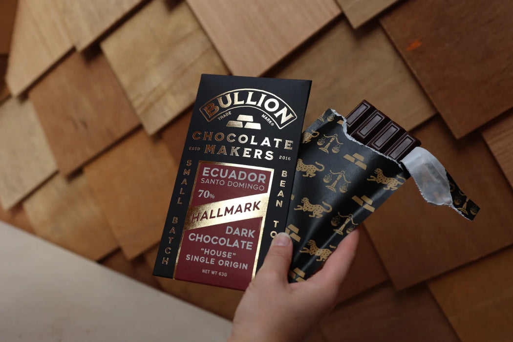 Bullion Chocolate Makers Hallmark Dark Chocolate Bar 63g