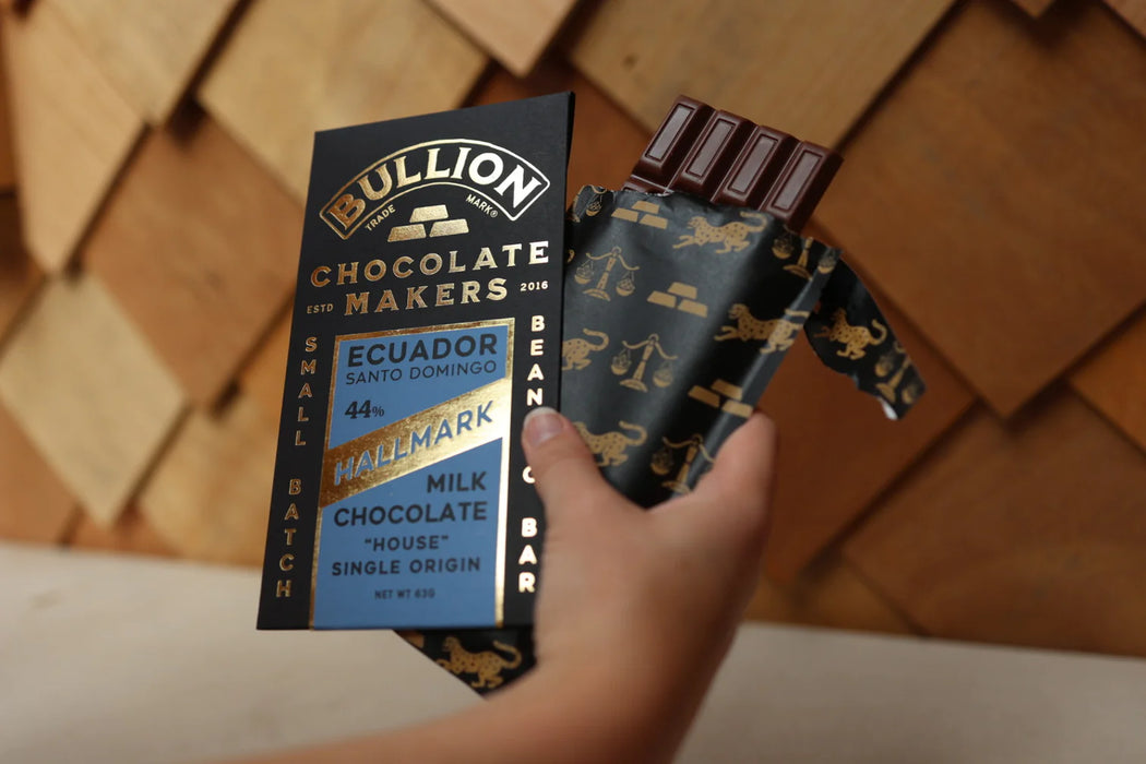Bullion Chocolate Makers Hallmark Milk Chocolate Bar 63g