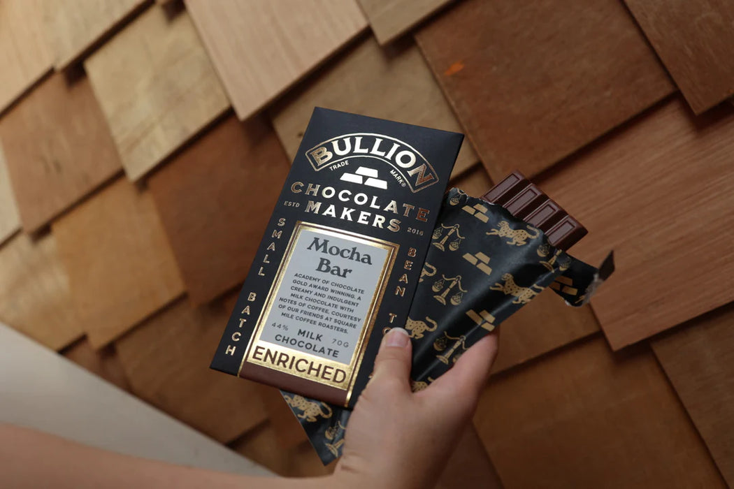 Bullion Chocolate Makers Mocha Milk Enriched Bar