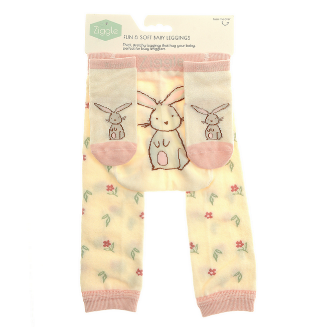 Bunnies Cream Leggings And Socks Set