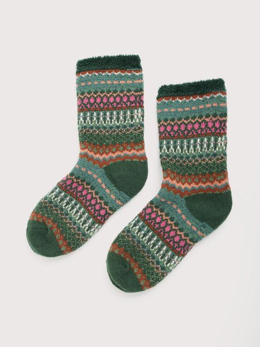 Seasalt Women's Cabin Socks In Weaving Needle Dark Forage