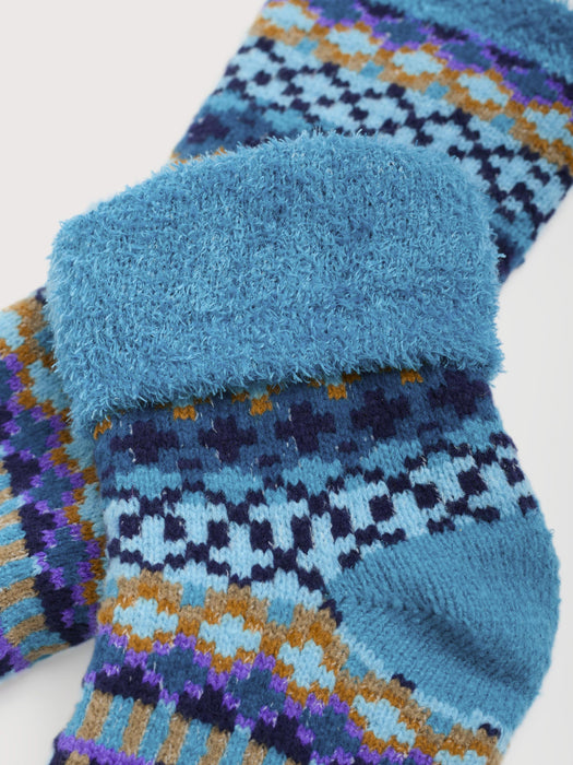 Seasalt Women's Cabin Socks In Weaving Needle Teal