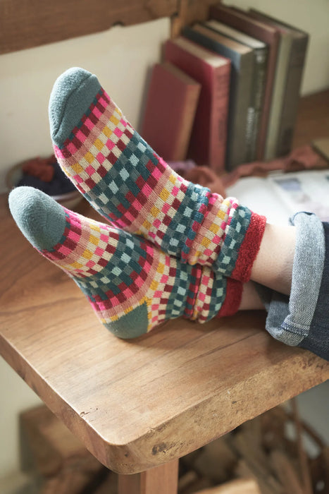 Seasalt Women's Cabin Socks - Croquet Rose Dew Mix