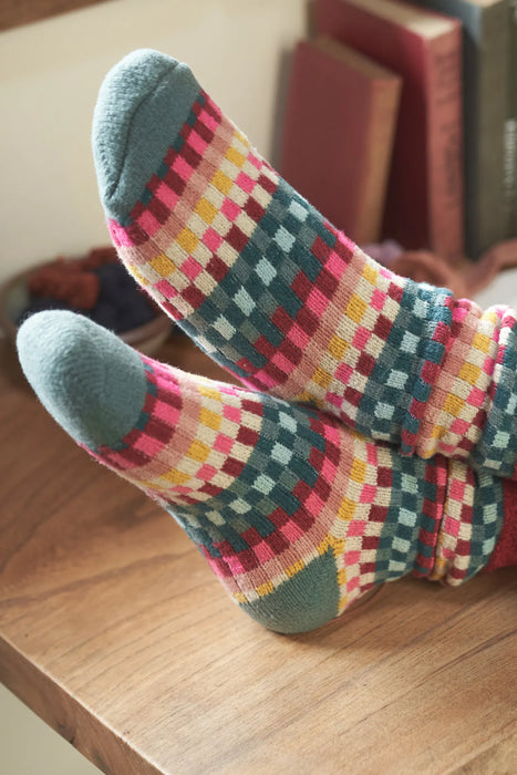 Seasalt Women's Cabin Socks - Croquet Rose Dew Mix